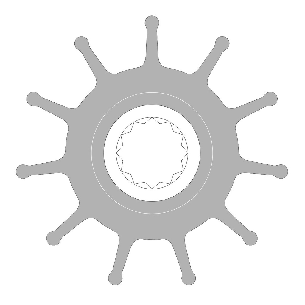[132980-BLA] JOHNSON PUMP IMPELLER F8B (132980)