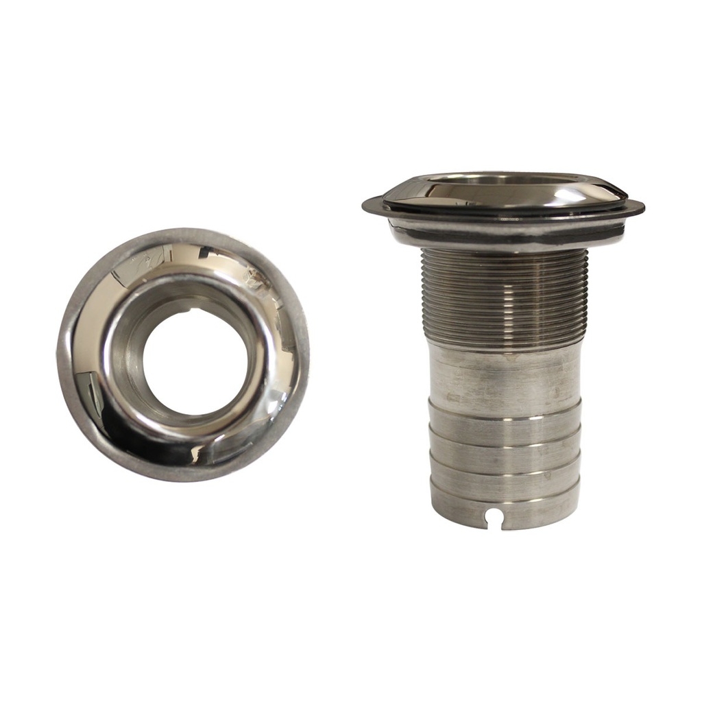 [138271-BLA] MARINE TOWN MEGAFLOW S/S SKIN FITTING WITH TAIL 19MM (138271)
