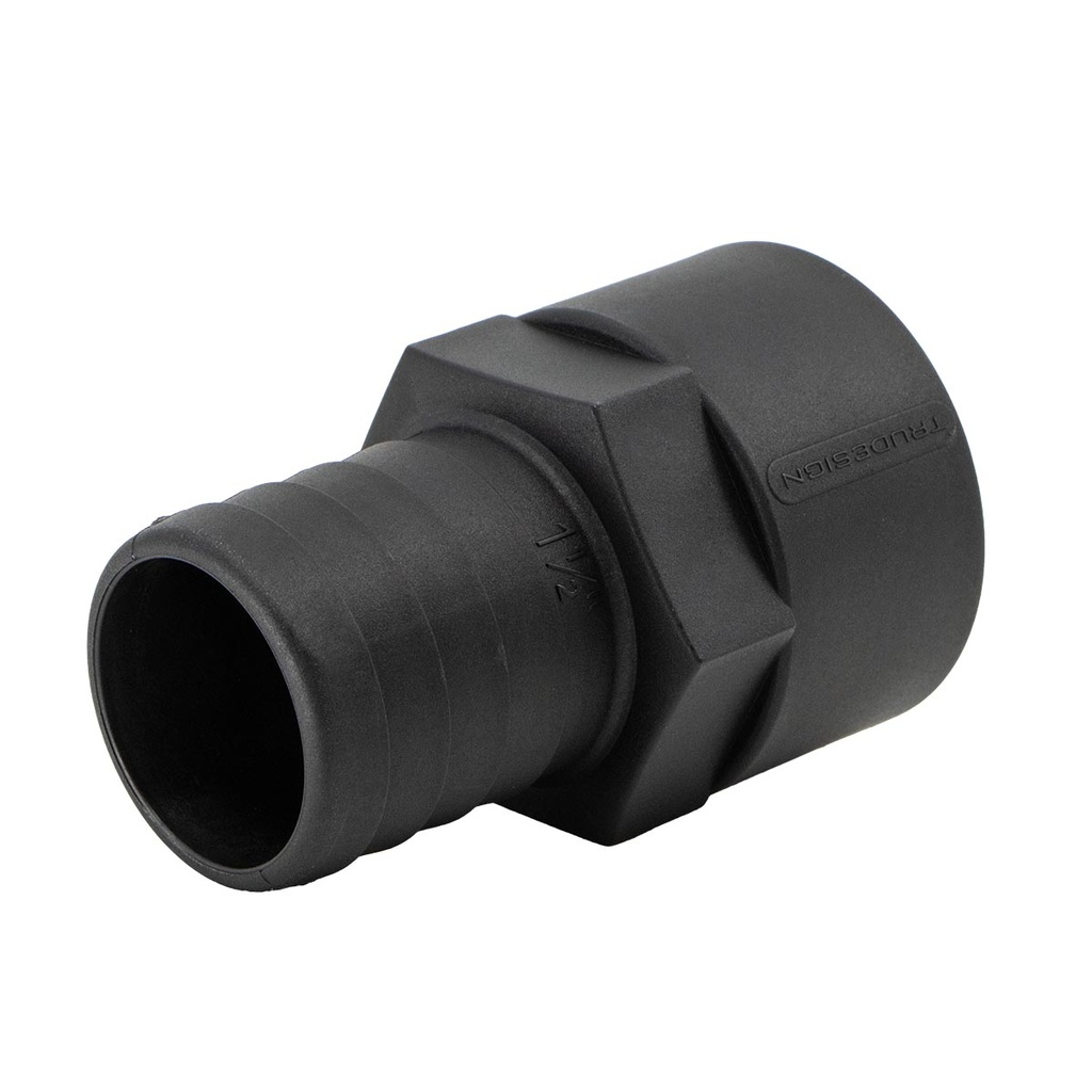 [138347-BLA] TRU DESIGN FEMALE HOSE TAIL 38MM X 1 1/2" BSP (138347)