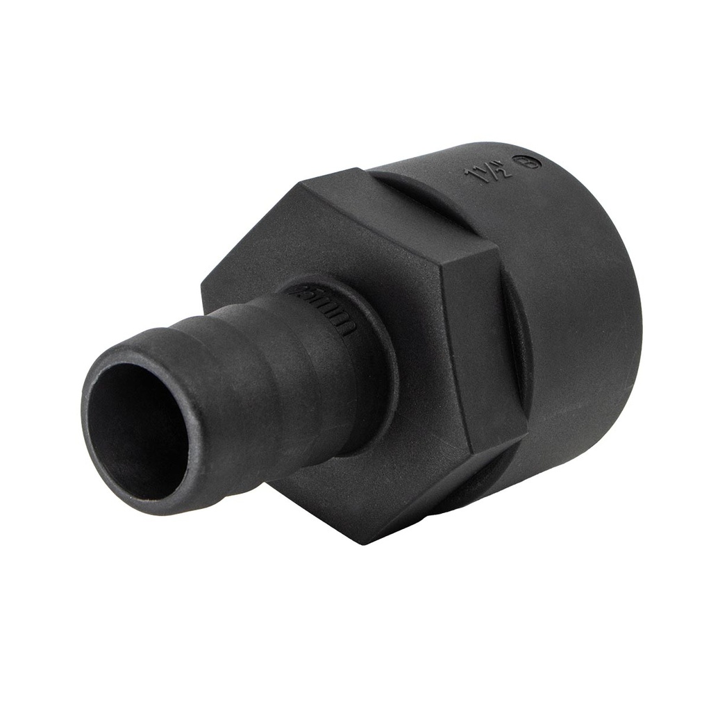 [138350-BLA] TRU DESIGN FEMALE HOSE TAIL 25MM X 1 1/2" BSP (138350)