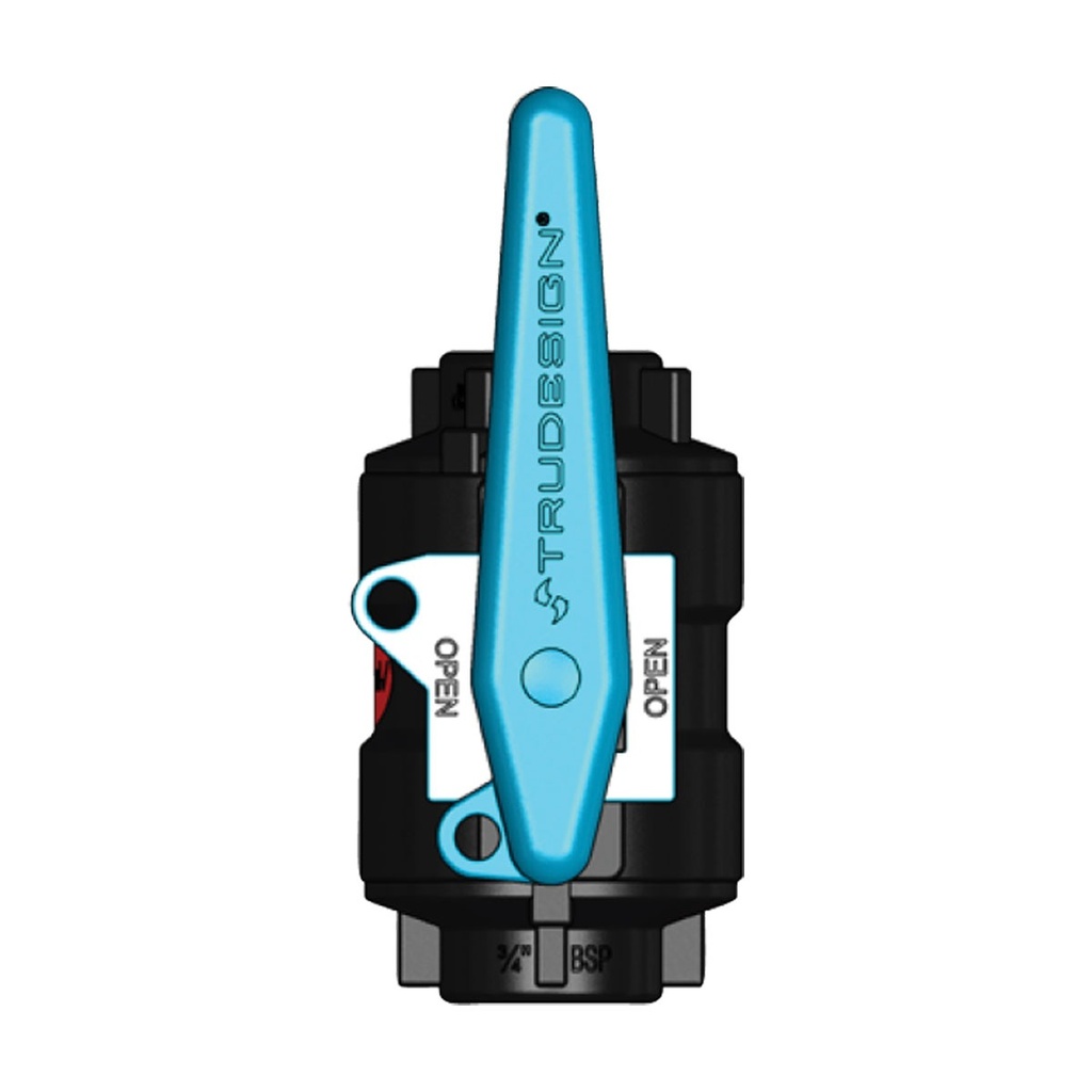 [138602-BLA] TRU DESIGN BALL VALVE 3/4" BSP (138602)