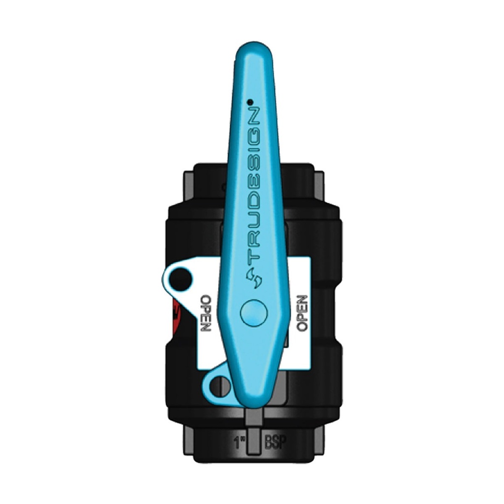 [138604-BLA] TRU DESIGN BALL VALVE 1" BSP (138604)
