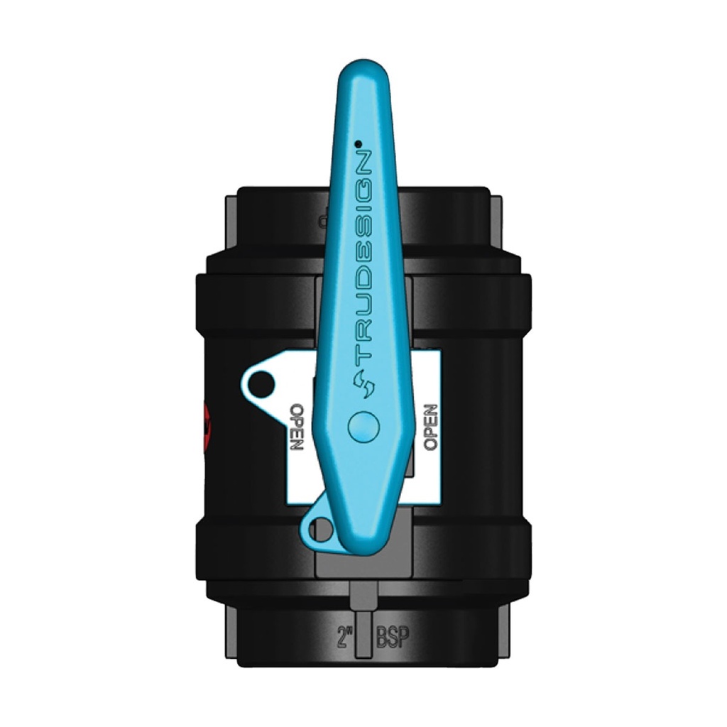 [138607-BLA] TRU DESIGN BALL VALVE 2" BSP (138607)