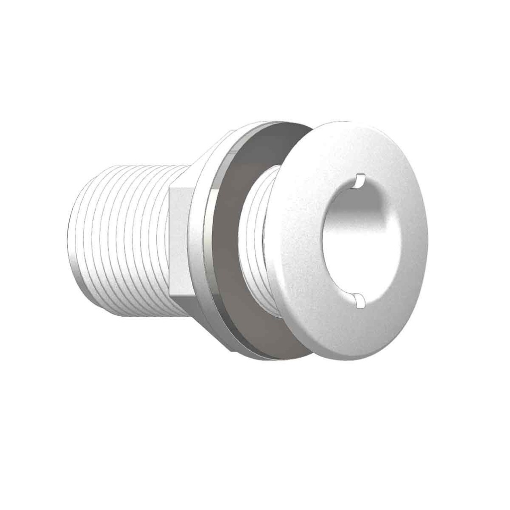 [138623-BLA] TRU DESIGN DOMED SKIN FITTING 1 1/4" BSP WHITE (138623)
