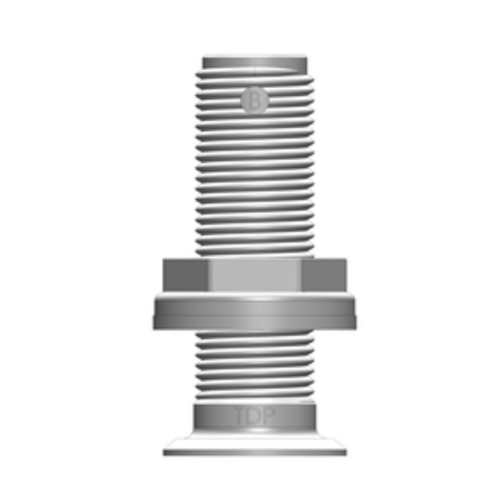 [138630-BLA] TRU DESIGN RECESSED SKIN FITTING 1/2" WHITE (138630)