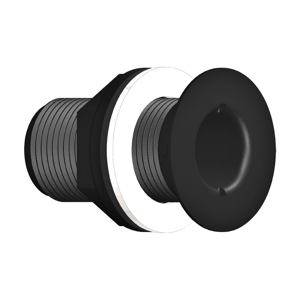 [138631BLK-BLA] TRU DESIGN RECESSED SKIN FITTING 3/4" BSP BLACK (138631BLK)
