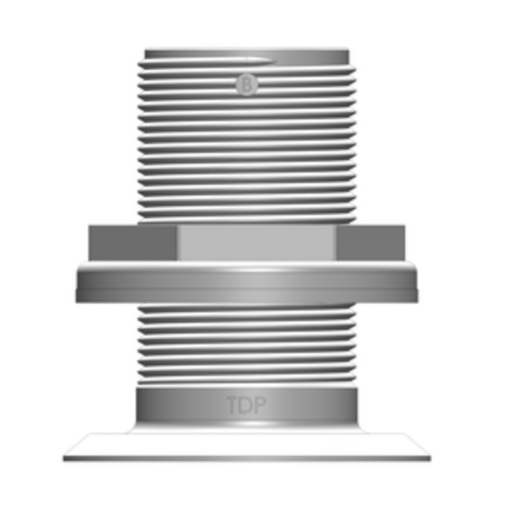 [138634-BLA] TRU DESIGN RECESSED SKIN FITTING 1 1/2" BSP WHITE (138634)