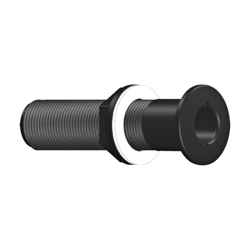 [138657BLK-BLA] TRU DESIGN DOMED LONG SKIN FITTING 1 1/4" BSP BLACK (138657BLK)