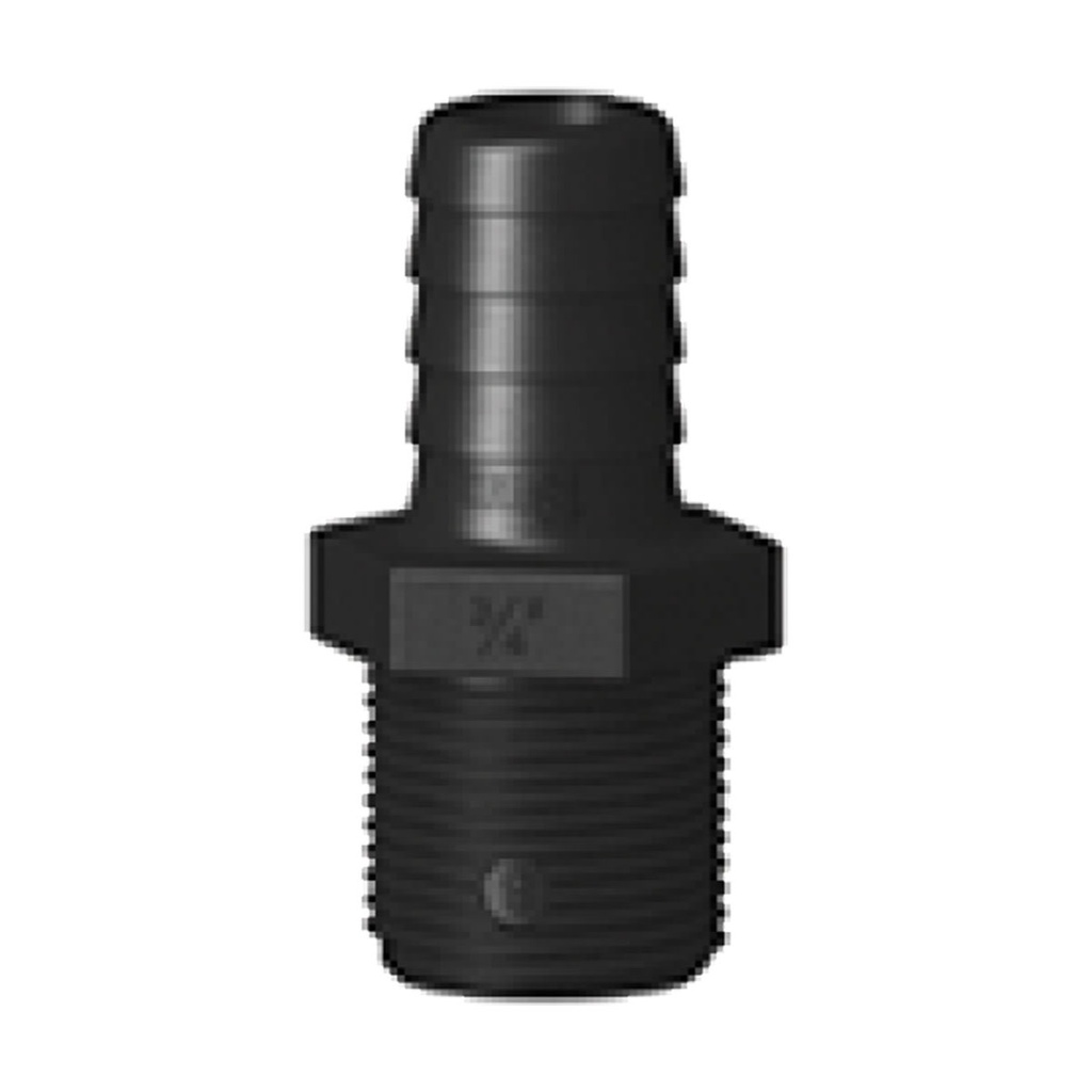 [138679-BLA] TRU DESIGN HOSE TAIL 16MM X 1/2" BSP (138679)