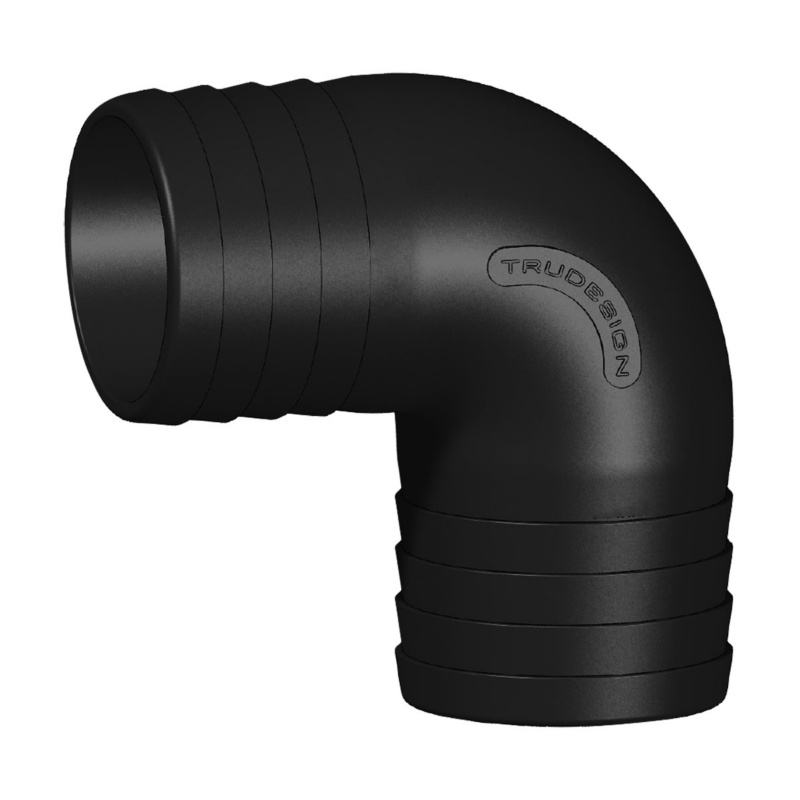 [138724BLK-BLA] TRU DESIGN 90° ELBOW CONNECTOR 19MM BLACK (138724BLK)