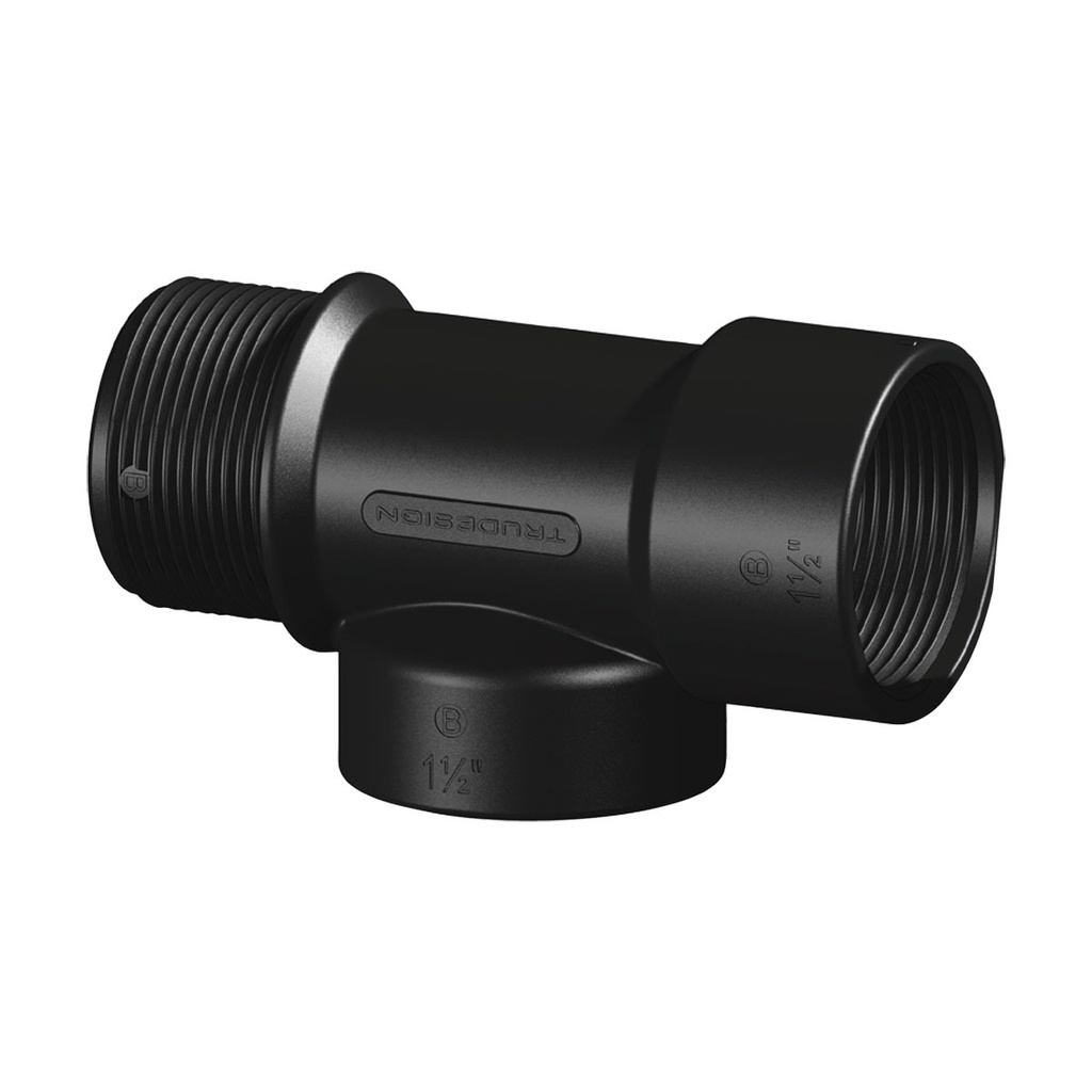 [138736-BLA] TRU DESIGN THREADED T CONNECTOR 1 1/2"BSP (138736)