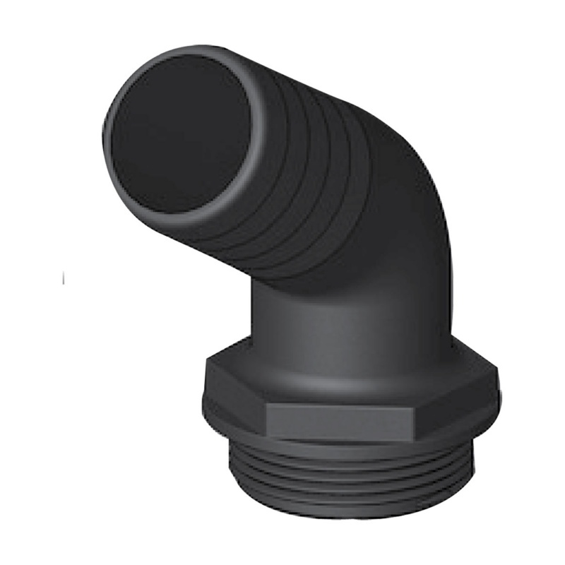 [138754BLK-BLA] TRU DESIGN AQUAVALVE 120° HOSE TAIL 38MM BLACK (138754BLK)