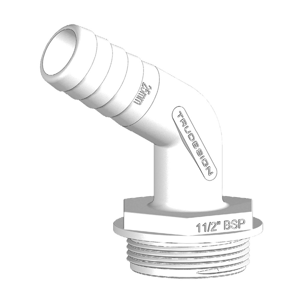 [138768-BLA] TRU DESIGN 120° TANK FITTING 25MM (138768)
