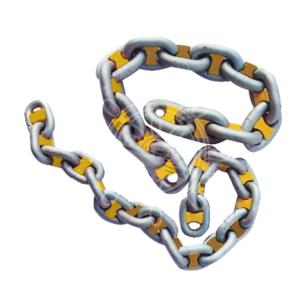 [143230-BLA] OSCULATI RAINBOW CHAIN MARKER 8MM YELLOW (143230)