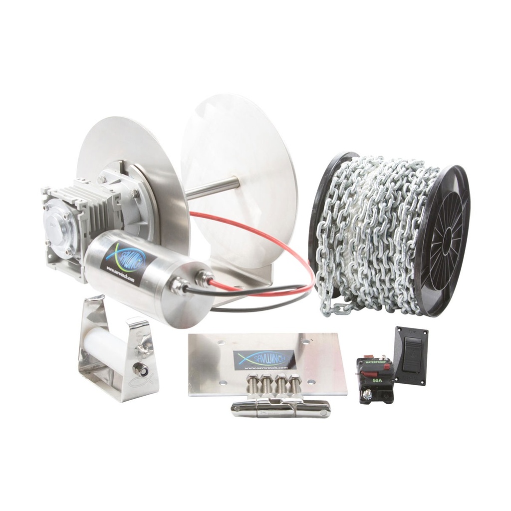 [153220-BLA] SAVWINCH FULL SS DRUM WINCH 1000SSS (153220)