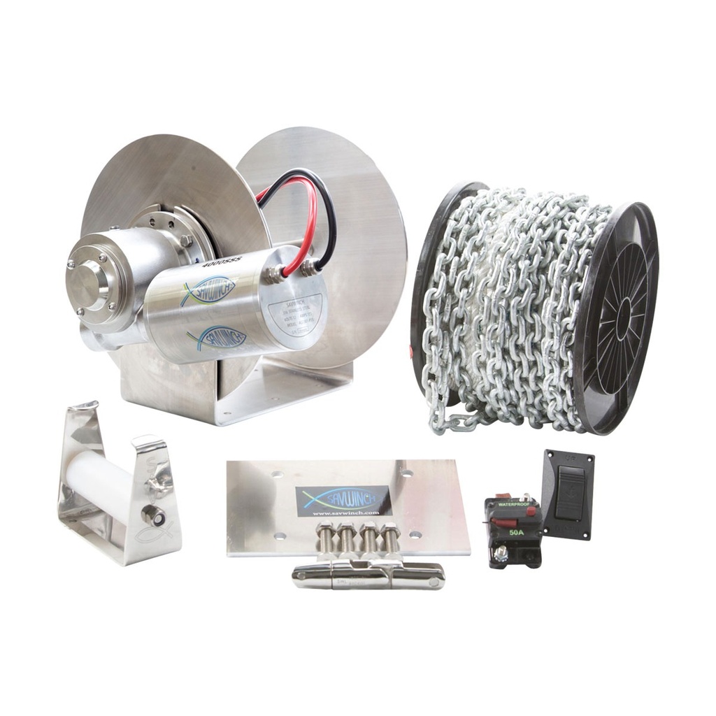 [153222-BLA] SAVWINCH FULL SS DRUM WINCH 1500SSS (153222)