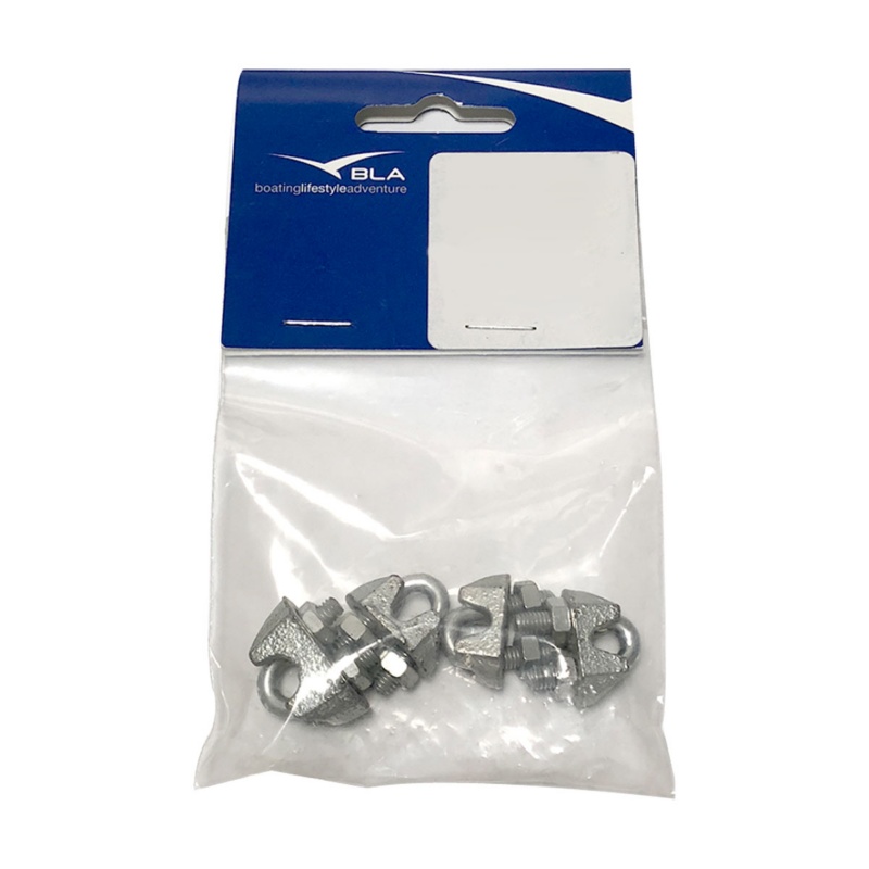 [162006P-BLA] BLA GALVANISED WIRE ROPE GRIP 3/16" PACK 4 (162006P)