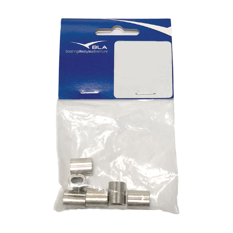 [162156P-BLA] BLA NICKEL PLATED COPPER CLAMP SWAGE 4MM PACK 4 (162156P)