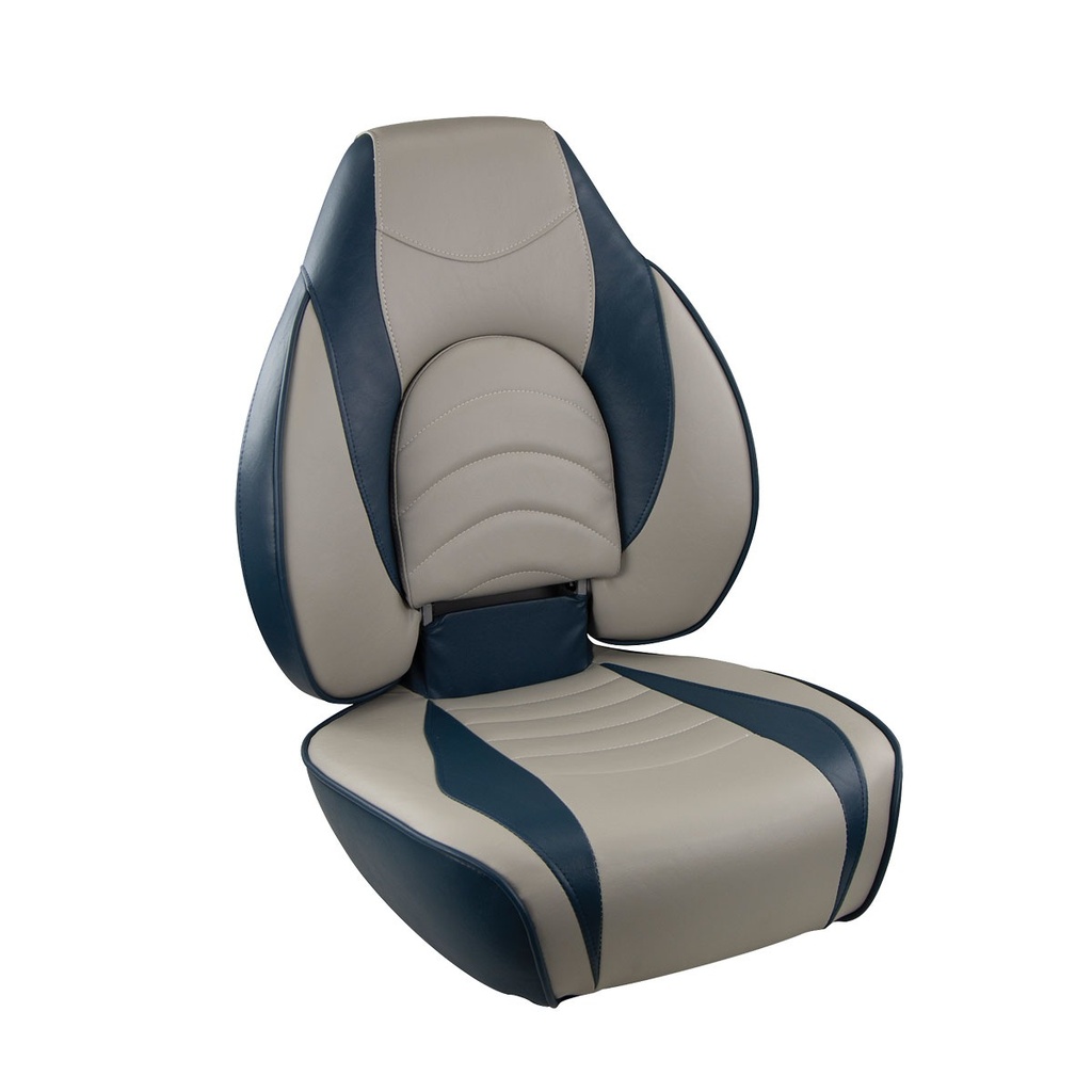 [181915-BLA] BLA FISH PRO HIGH BACK FOLD DOWN SEAT CHARCOAL/BLUE (181915)