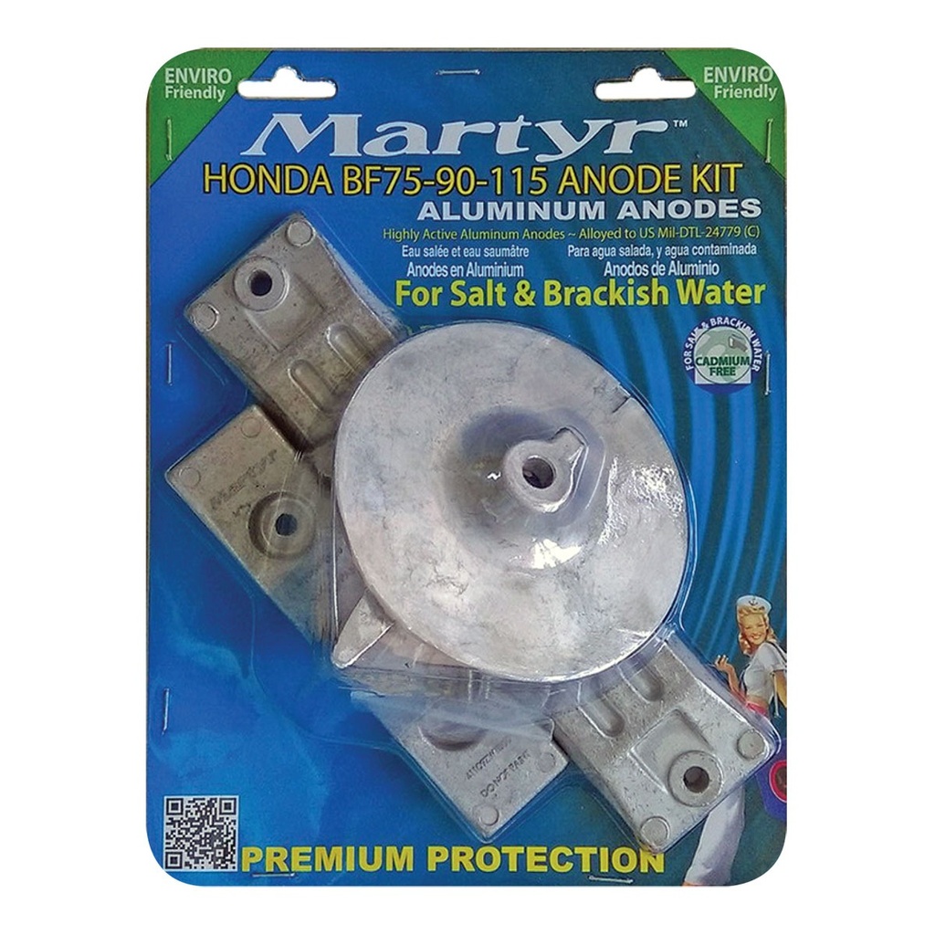[191518-BLA] MARTYR KIT ANODE ALLUMINIUM HONDA BF75-BF115 (191518)