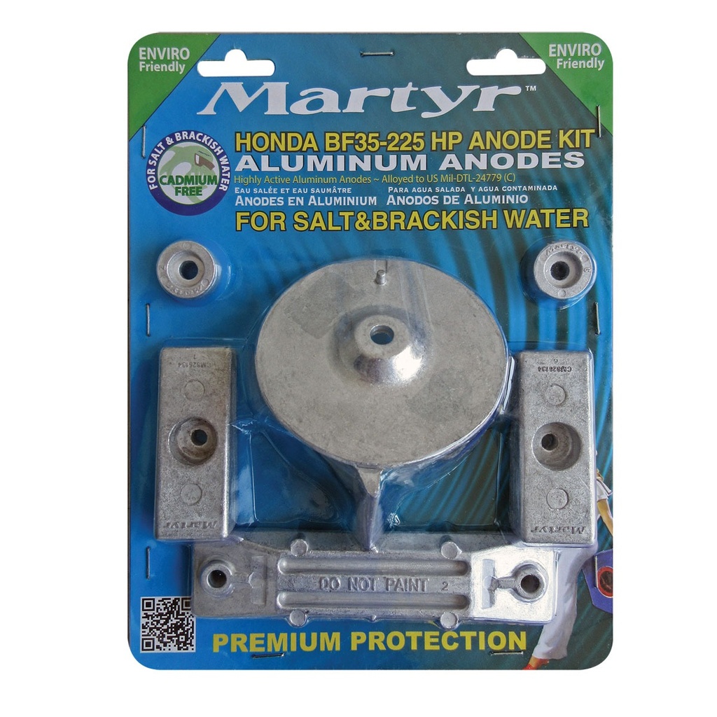 [191520-BLA] MARTYR KIT ANODE ALLUMINIUM HONDA BF35-BF225 (191520)