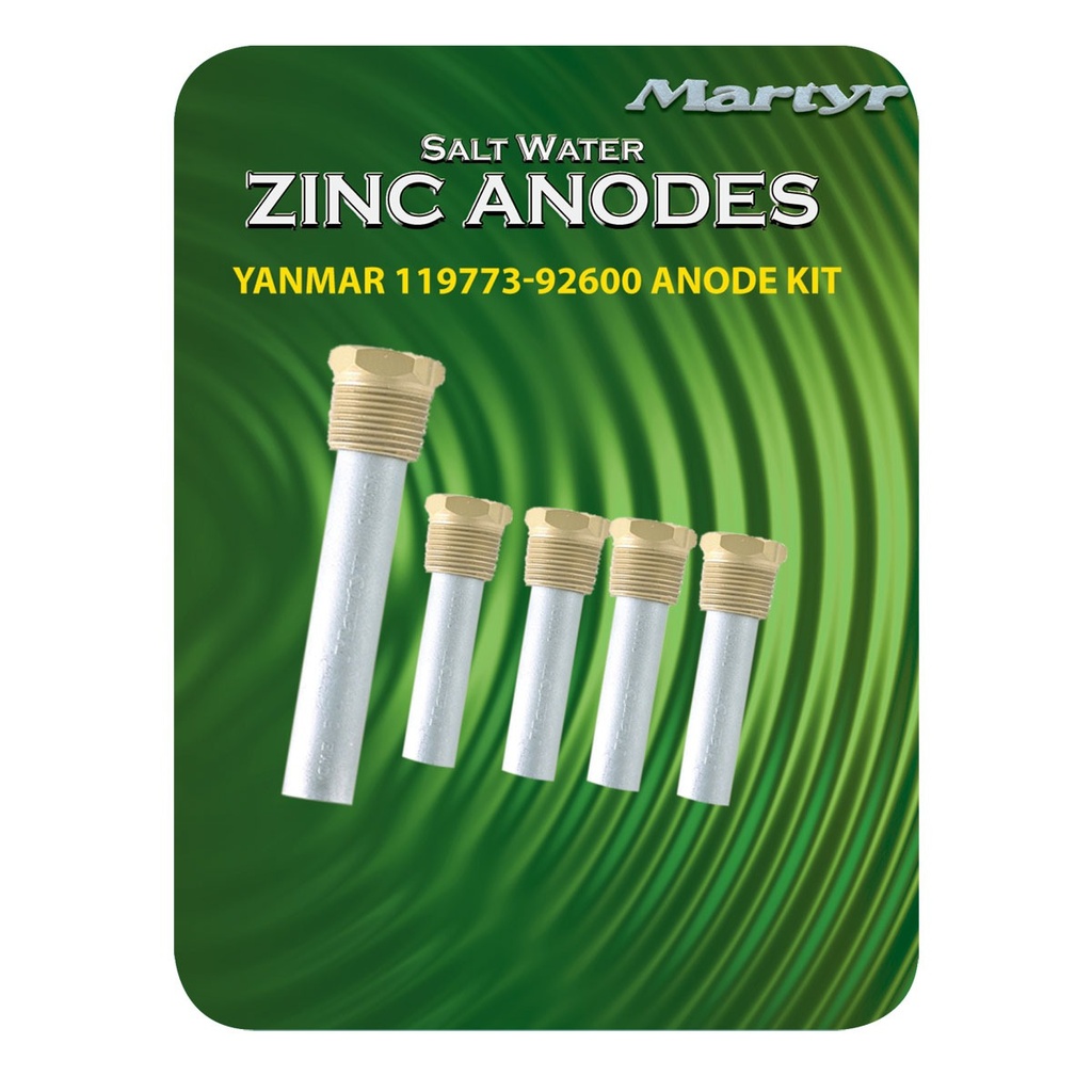 [191523-BLA] MARTYR KIT ANODE ZINC YANMAR 119773-92600 (191523)