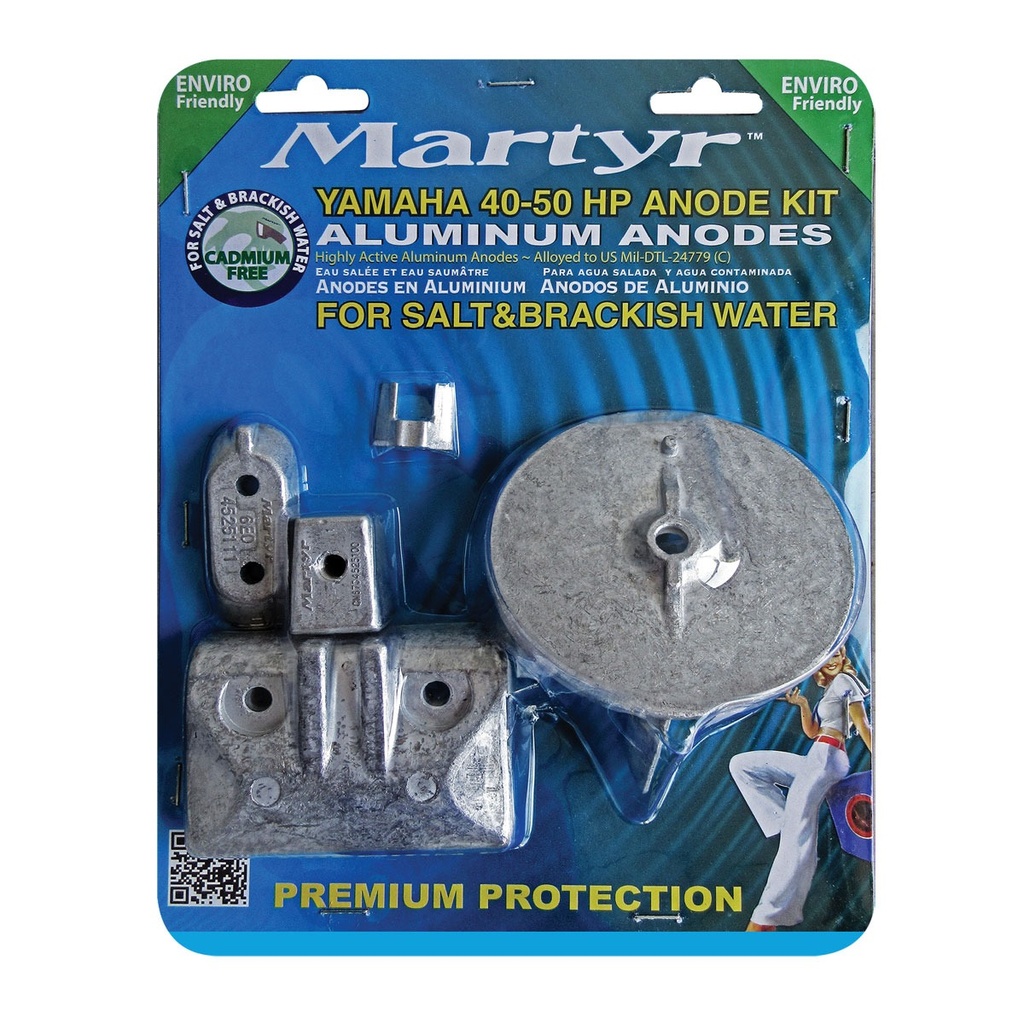 [191530-BLA] MARTYR KIT ANODE ALLUMINIUM YAMAHA 40-50HP (191530)