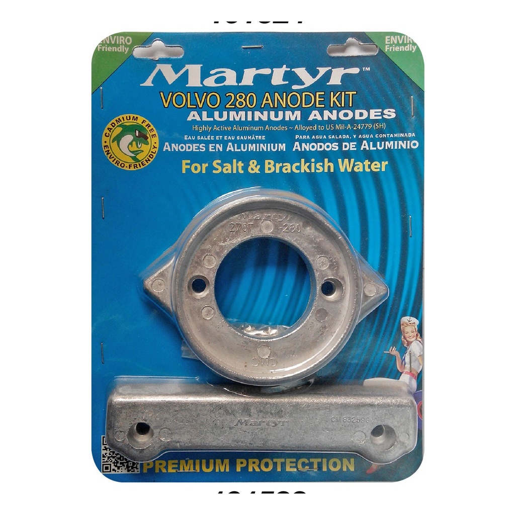 [191533-BLA] MARTYR KIT ANODE ALLUMINIUM VOLVO 280 (191533)