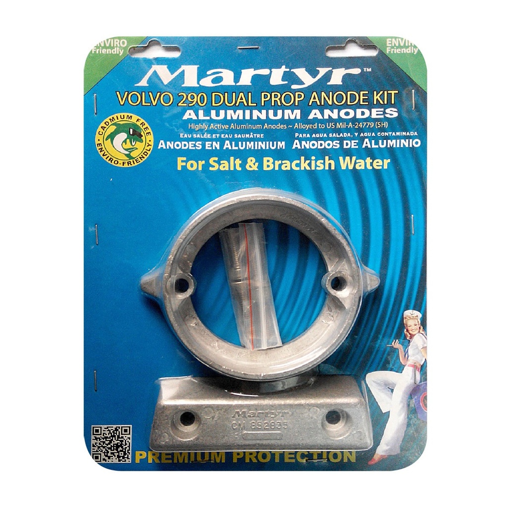 [191536-BLA] MARTYR KIT ANODE ALLUMINIUM VOLVO 290DP (191536)