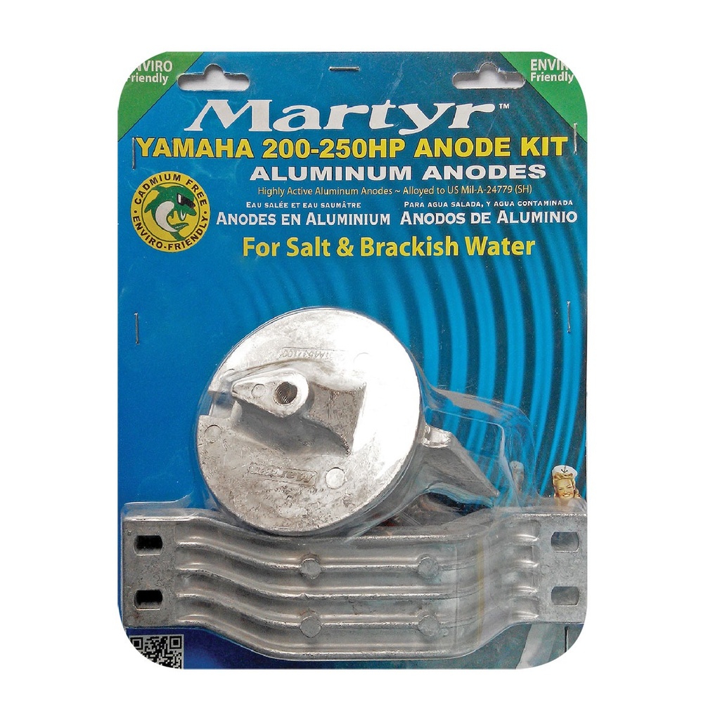 [191543-BLA] MARTYR KIT ANODE ALLUMINIUM YAMAHA 200-250HP (191543)