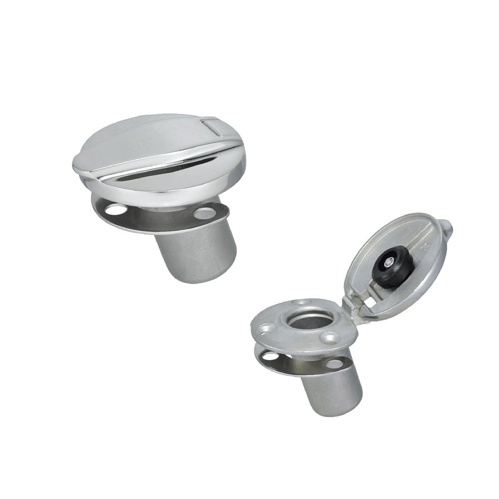 [194700-BLA] MARINE TOWN SUNSHADE SOCKET WITH CAP 316 STAINLESS STEEL (194700)