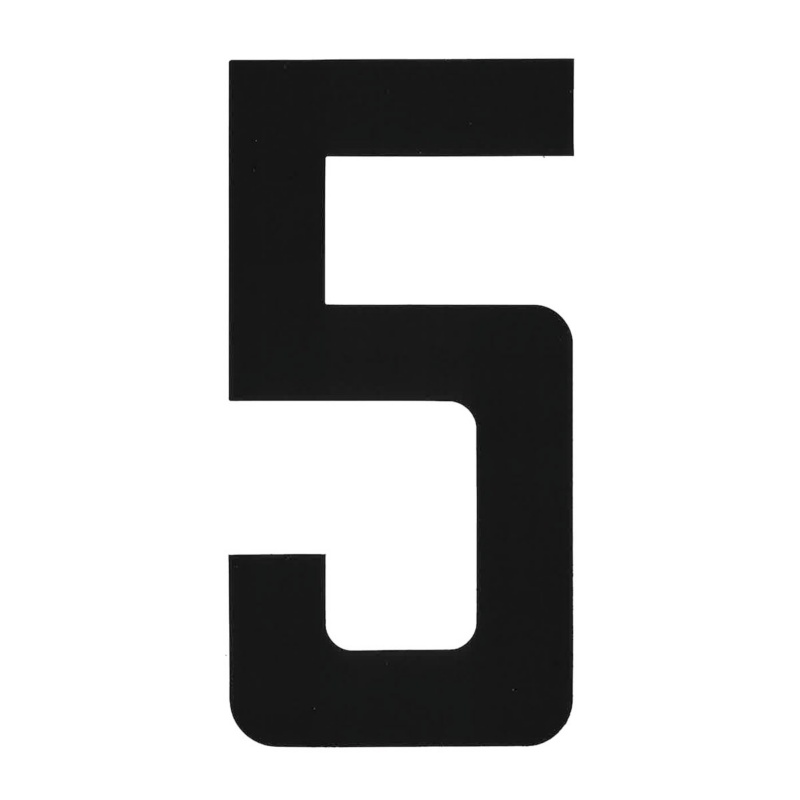[1960005P-BLA] BLA 200MM REGISTRATION LETTERS BLACK 5 (1960005P)