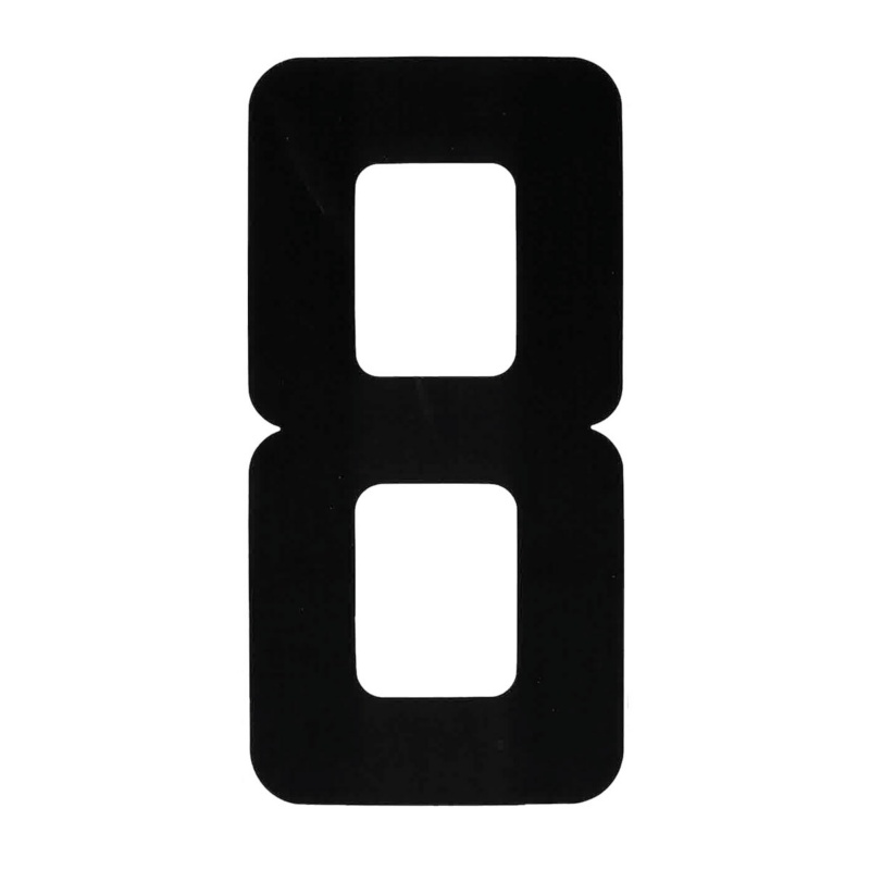 [1960008P-BLA] BLA 200MM REGISTRATION LETTERS BLACK 8 (1960008P)