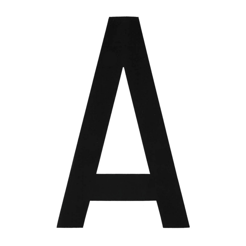 [196000AP-BLA] BLA 200MM REGISTRATION LETTERS BLACK A (196000AP)