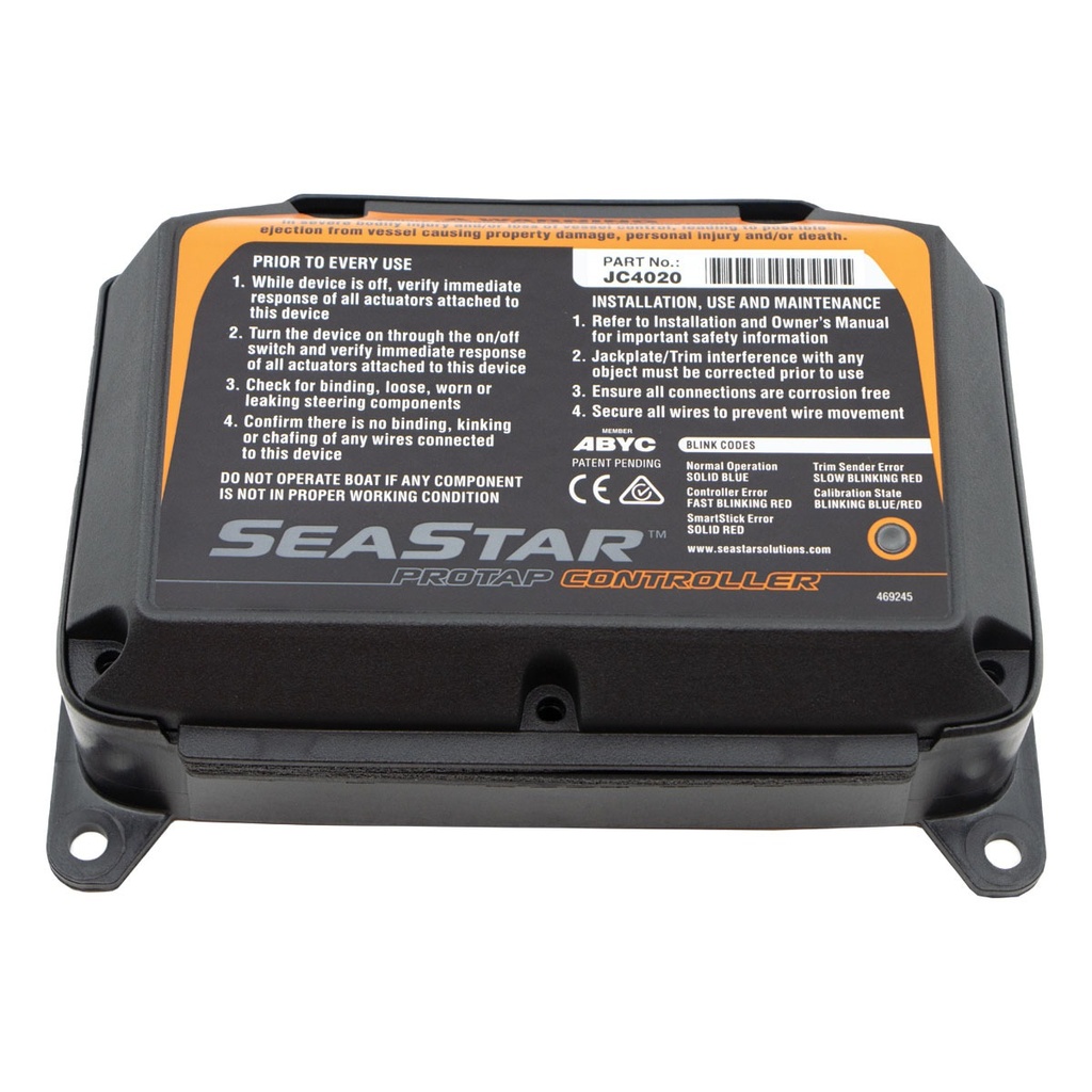 [201934-BLA] SEASTAR PRO TAP & S/STICK CONTROL FLATS MODE (NO GAUGE) (201934)