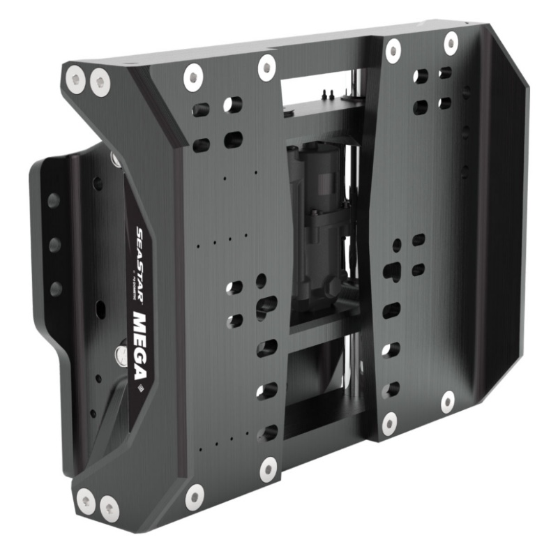 [201941-BLA] SEASTAR JACK PLATE MEGA 6" SET BACK WIDE MOUNT (201941)