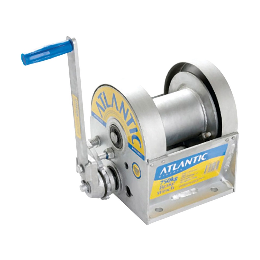 [211960-BLA] ATLANTIC 8:1 LARGE SELF BRAKING WINCH NO CABLE (211960)