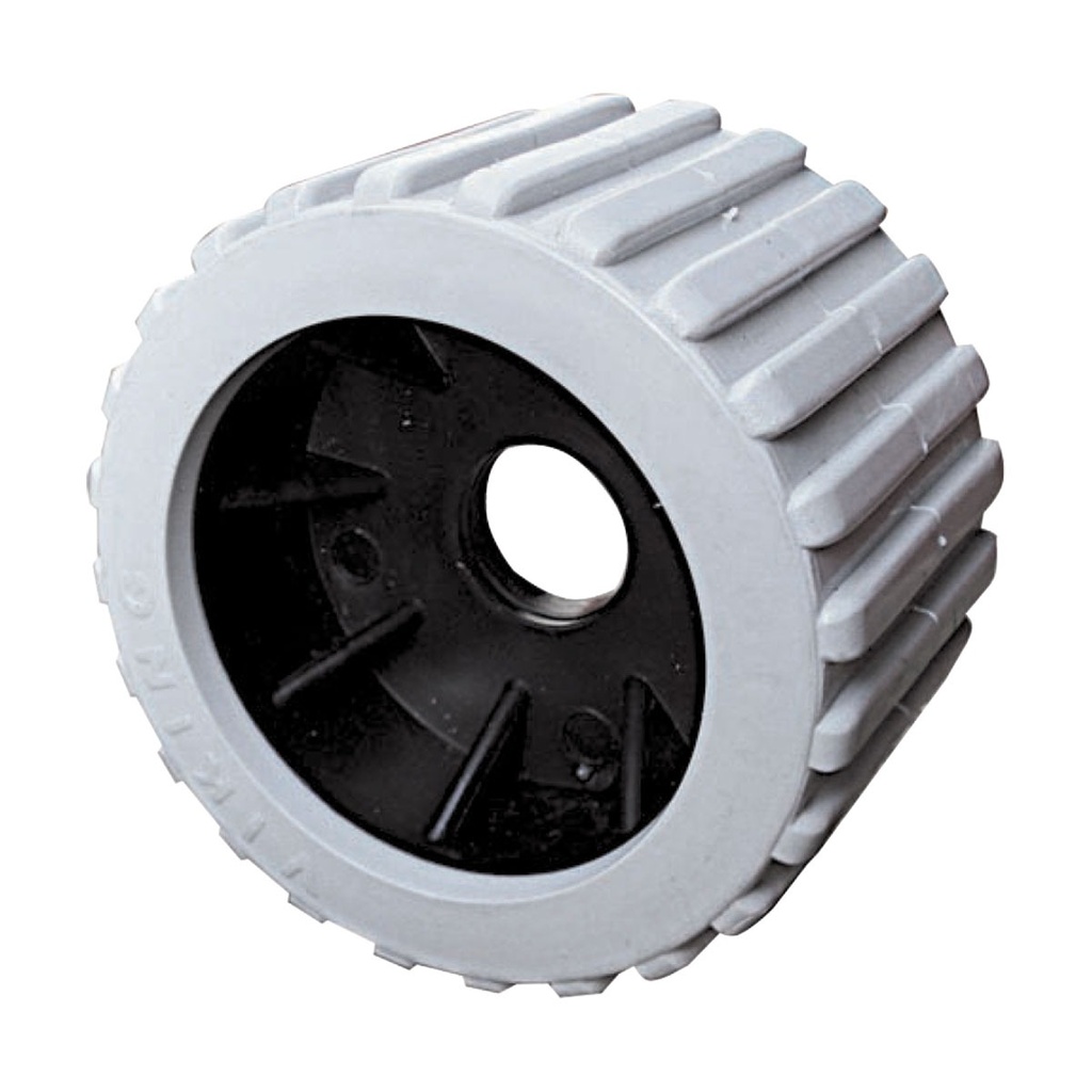[213081-BLA] VIKING RIBBED WOBBLE ROLLER GREY 73X110X20MM PIN (213081)