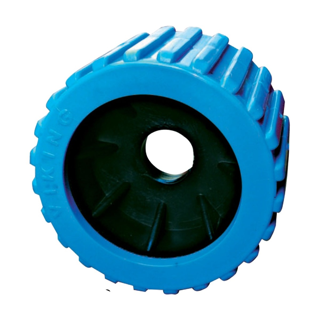 [213084-BLA] VIKING RIBBED WOBBLE ROLLER BLUE 73X110X26MM PIN (213084)