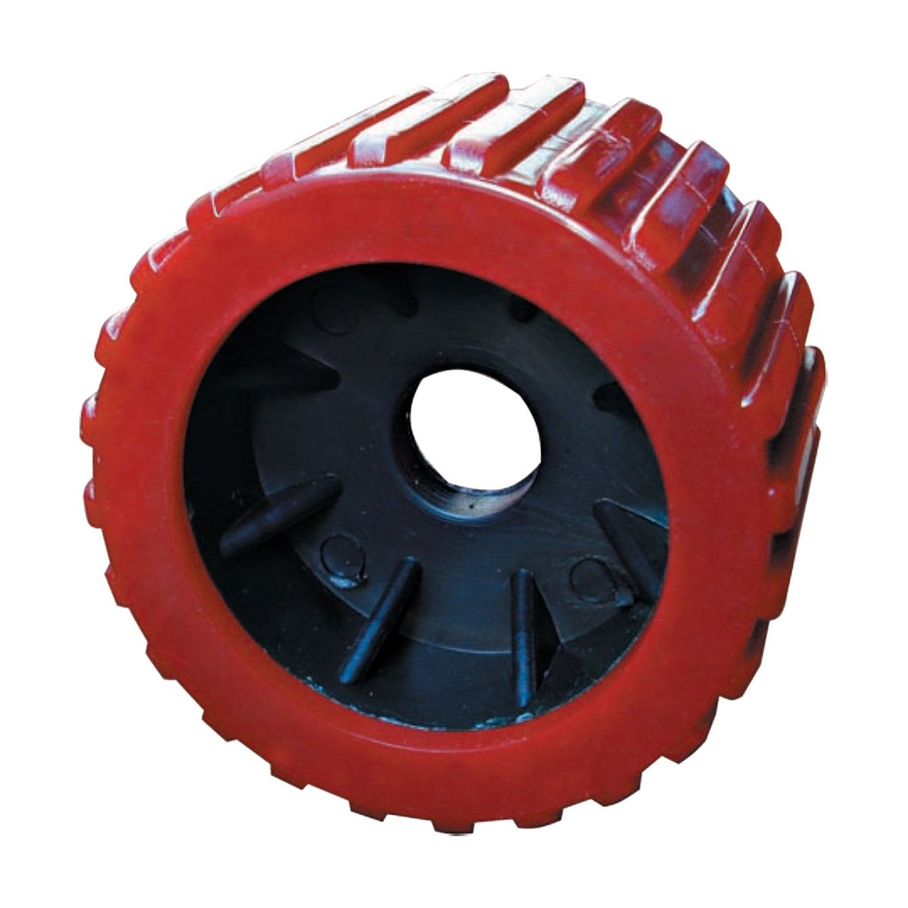 [213086-BLA] VIKING RIBBED WOBBLE ROLLER RED 73X110X26MM PIN (213086)