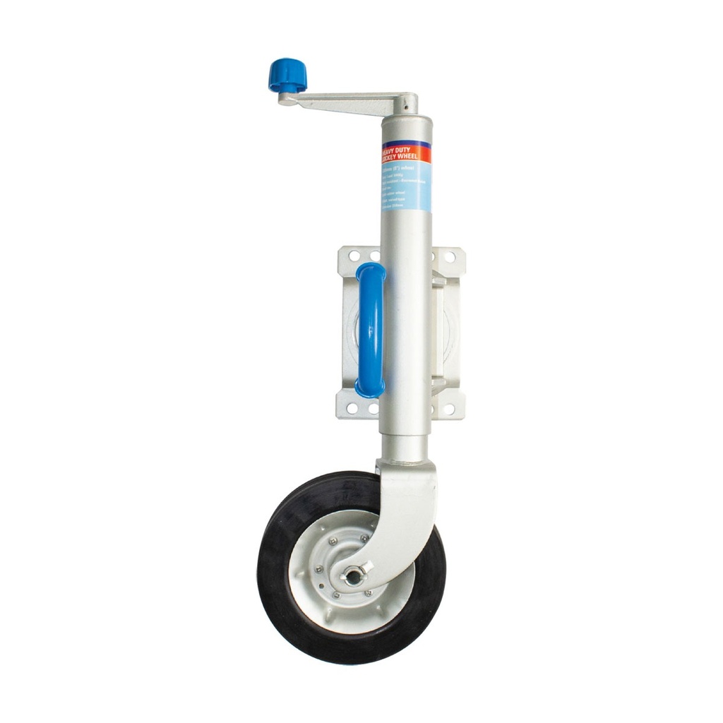 [213127-BLA] VIKING JOCKEY WHEEL H/D S/WAY 500KG 200MM WHEEL (213127)
