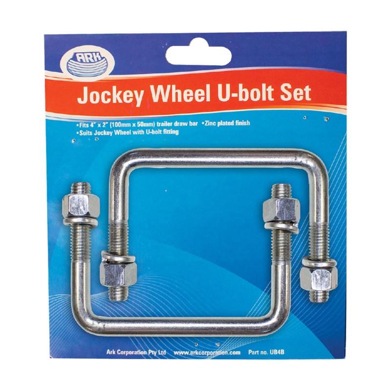 [213134-BLA] VIKING U BOLT 4"W X 3"L X 1/2" GALV CARD OF 2 (213134)