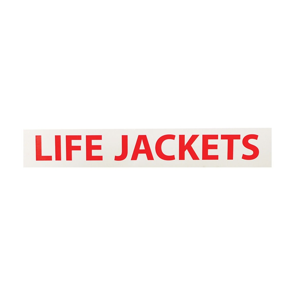 [226400-BLA] BLA SELF ADHESIVE LIFE JACKET BOAT STICKER (226400)