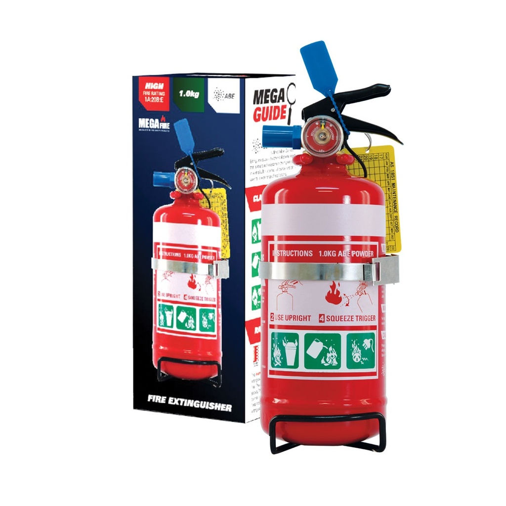 [227014-BLA] MEGA FIRE 1A:20B:E FIRE EXTINGUISHER 1KG (227014)