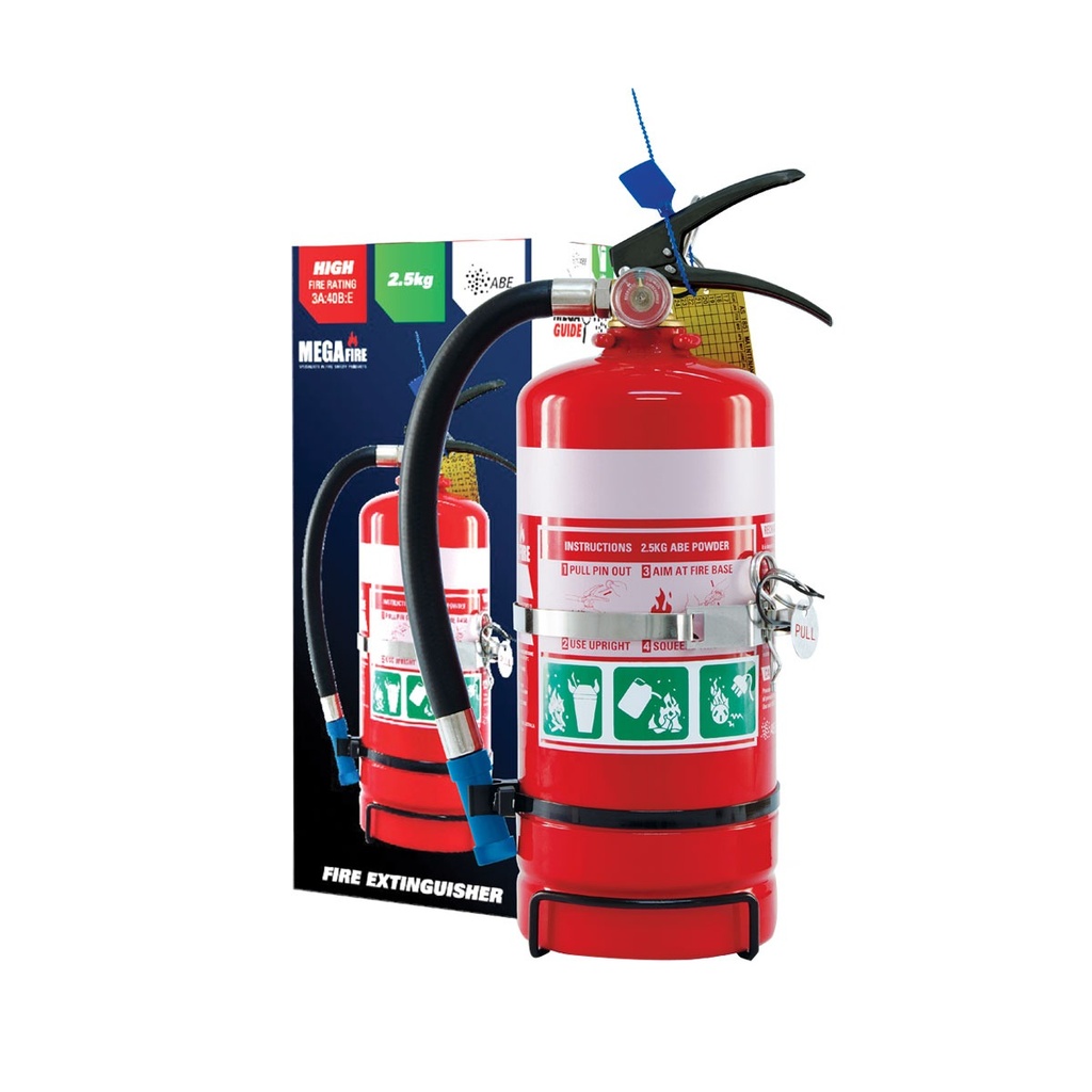 [227018-BLA] MEGA FIRE 3A:30B:E FIRE EXTINGUISHER 2.5KG (227018)