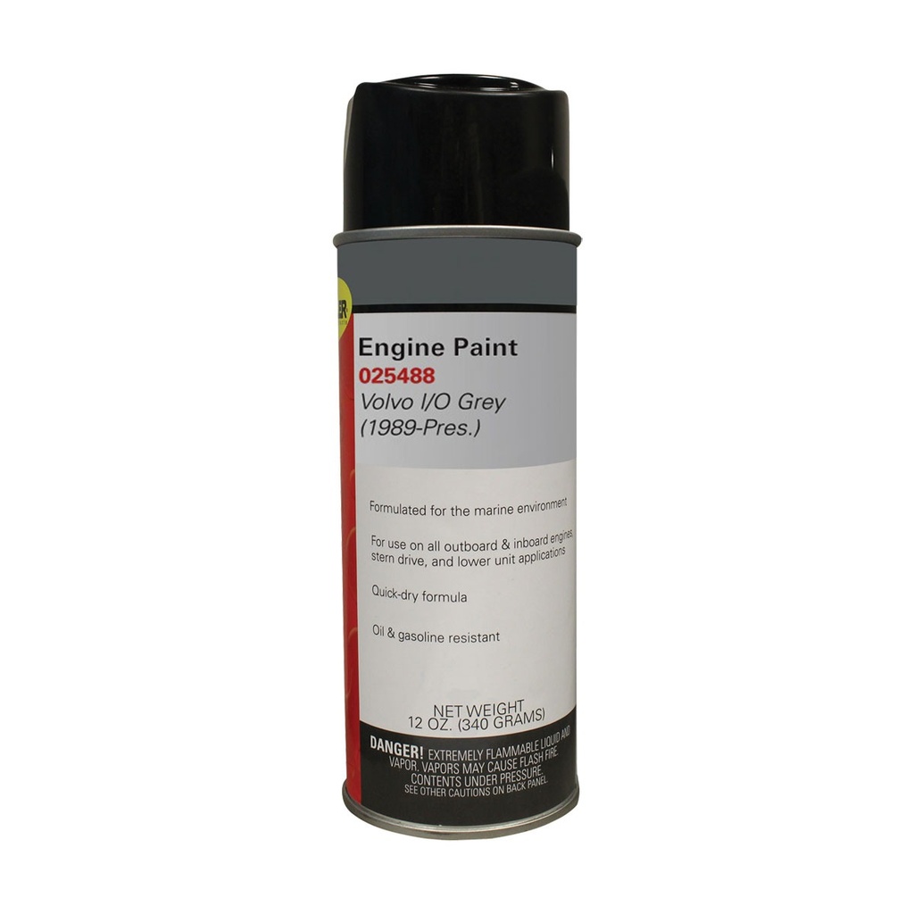 [260119-BLA] MOELLER ENGINE PAINT VOLVO I/O GREY (1989-CURRENT) 12OZ (260119)
