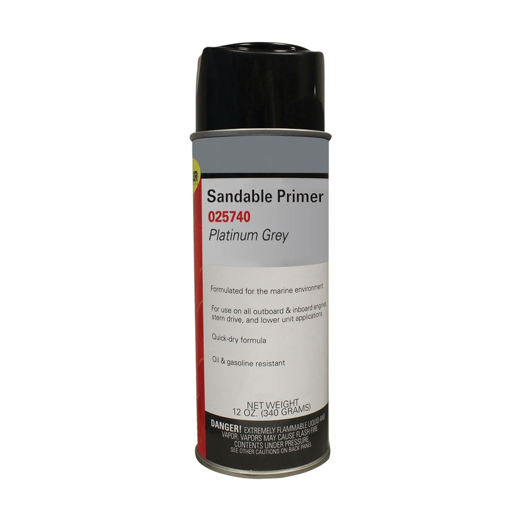 [260122-BLA] MOELLER ENGINE PAINT SANDABLE PRIMER PLATINUM GREY 12OZ (260122)