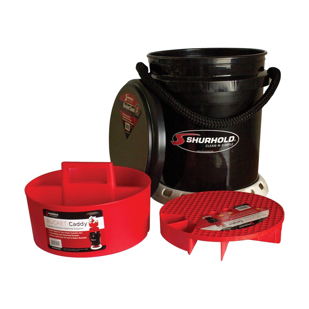 [265103-BLA] SHURHOLD DELUXE ONE BUCKET SYSTEM 5 GALLON BLACK (18.95L) (265103)
