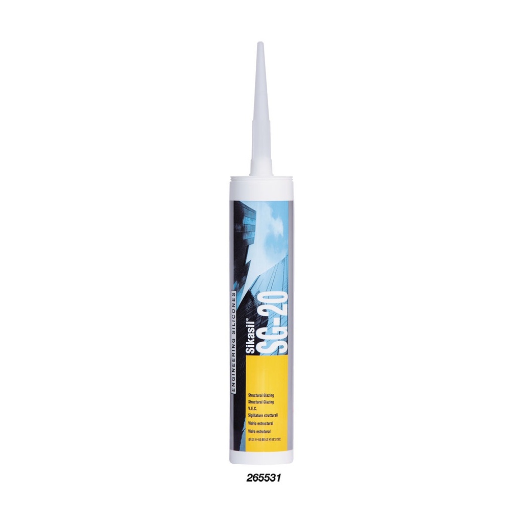 [265531-BLA] SIKA SIKASIL SG-20 SILICONE ADHESIVE 300ML CARTRIDGE BLACK (265531)