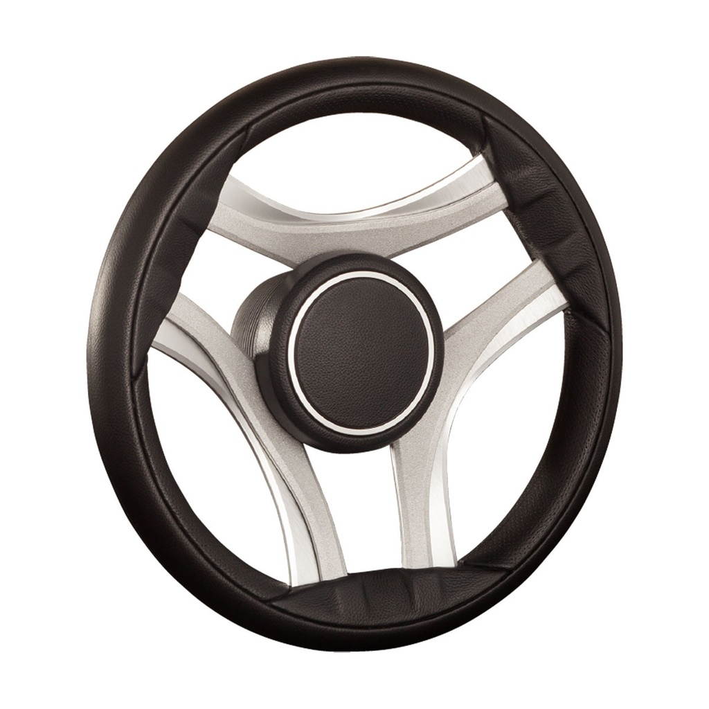 [271222-BLA] GUSSI DURELLO STEERING WHEEL ALLOY 3 SPOKE 350MM BLACK (271222)